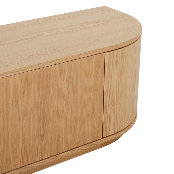 Oberon Crescent Entertainment Units - Natural Ash