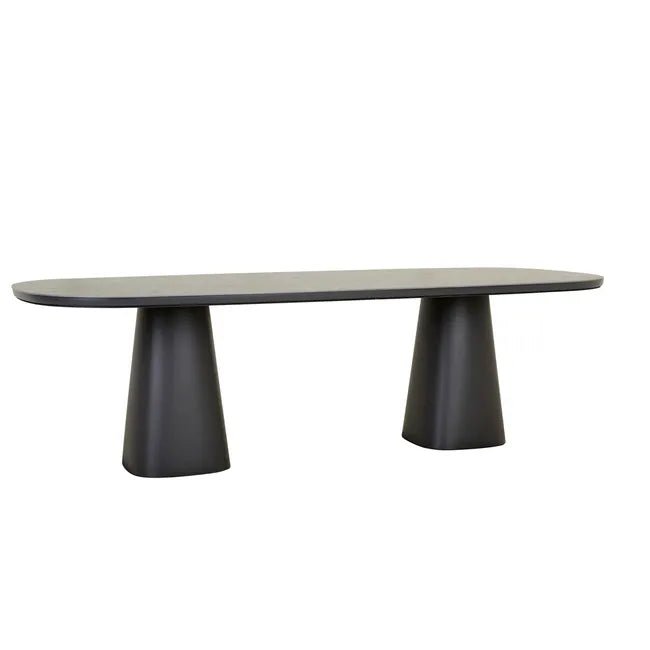 Valencia Dining Table - Charcoal Stone - Biku Furniture & Homewares