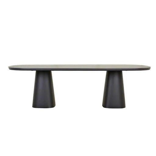 Valencia Dining Table - Charcoal Stone - Biku Furniture & Homewares