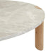 Willa Marble Coffee Table - Grey Marble - Light Oak - Biku Furniture & Homewares