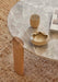 Willa Marble Coffee Table - Natural Travertine - Light Oak - Biku Furniture & Homewares