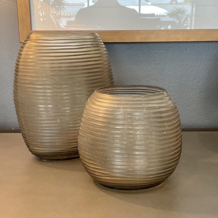 Adele Hand-Cut Glass Vase - Vases