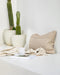 Almond Elegance Pillow with Polyester Inner - Biku Furniture & Homewares