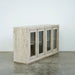Avanti 4 Glass Door Pine Sideboard - Biku Furniture & Homewares
