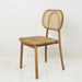 Bailey Rattan Trim Dining Chair - Biku Furniture & Homewares