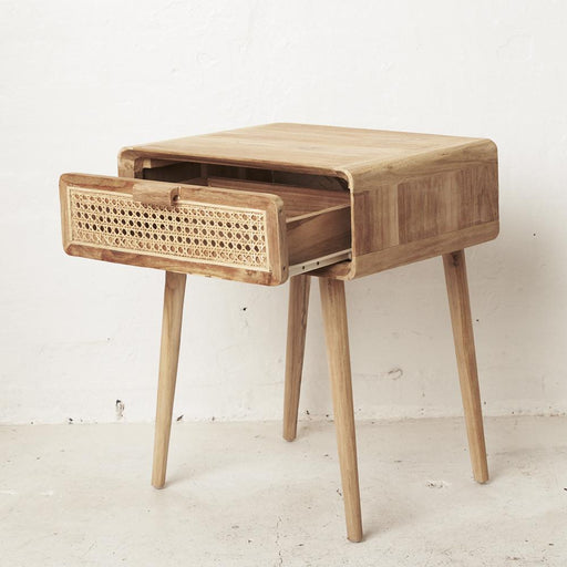 Beatrix Rattan Bedside Table - Biku Furniture & Homewares