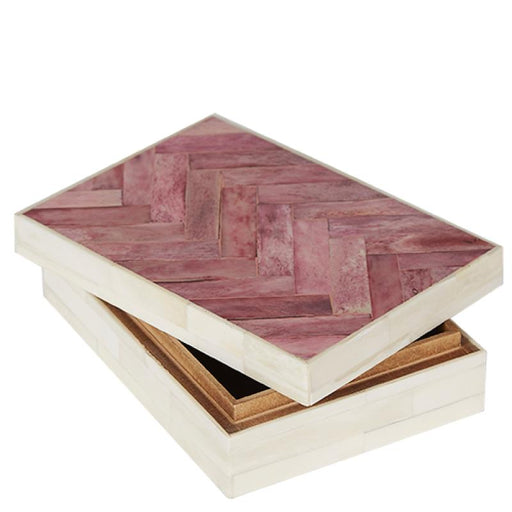 Bone Criss Cross Box - Biku Furniture & Homewares