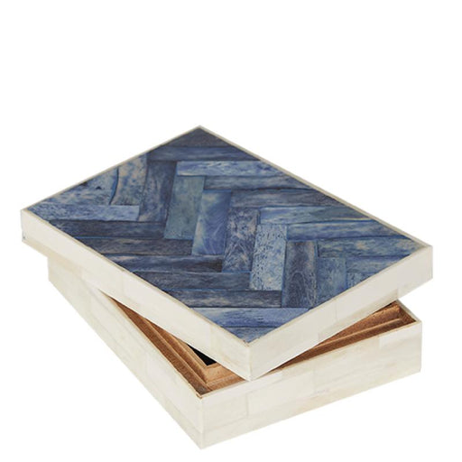 Bone Criss Cross Box - Biku Furniture & Homewares