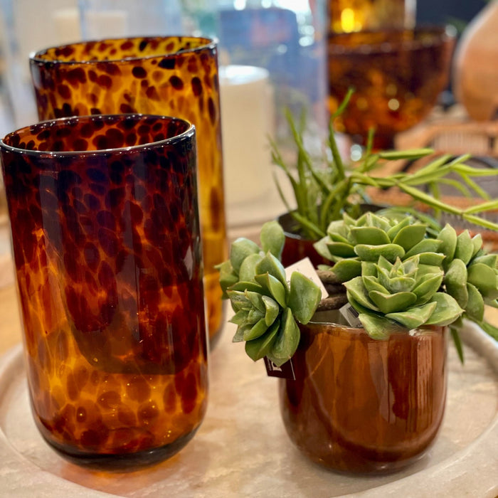 Cinder Glass Vase - Biku Furniture & Homewares