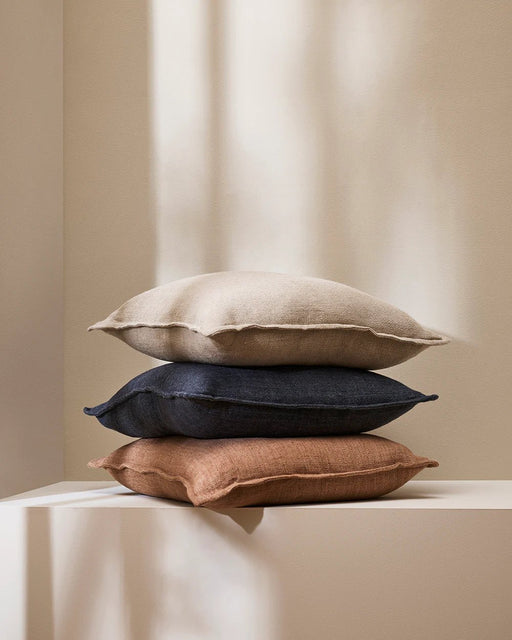 Clay Serenity Pillow with Feather Filling - Biku Furniture & Homewares
