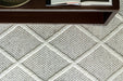 Crysta Diamond Handwoven Textured Wool & Viscose Rug - Biku Furniture & Homewares