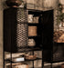 dBodhi Karma Charcoal Cabinet 2 Doors 1 Open Rack - Biku Furniture & Homewares