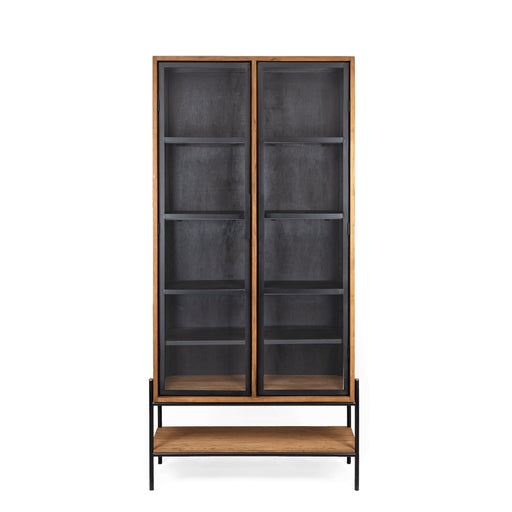 dBodhi Outline Cabinet 2 Glass Doors 1 Open Rack - Biku Furniture & Homewares