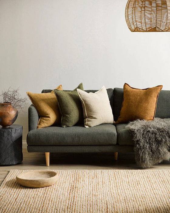 Doeskin Delight Pillow with Feather Filling - Biku Furniture & Homewares