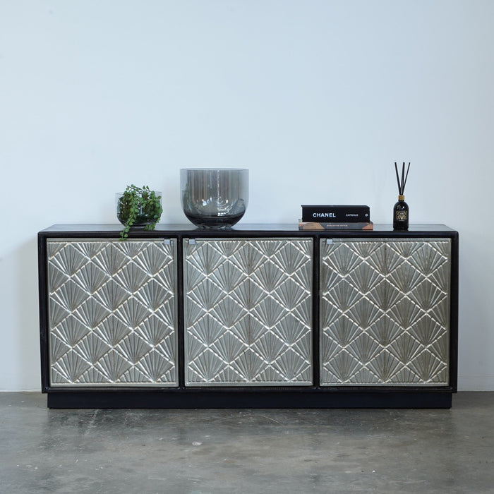 Felix Mango Wood & Gold Cabinet - Biku Furniture & Homewares