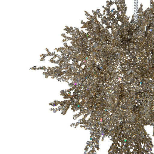 Goshka Glitter Coral Bauble - Biku Furniture & Homewares