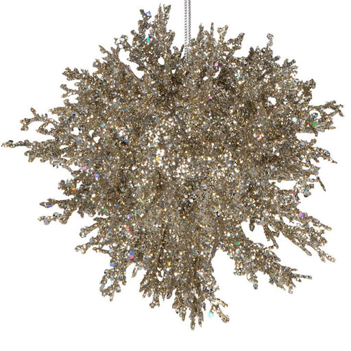 Goshka Glitter Coral Bauble - Biku Furniture & Homewares