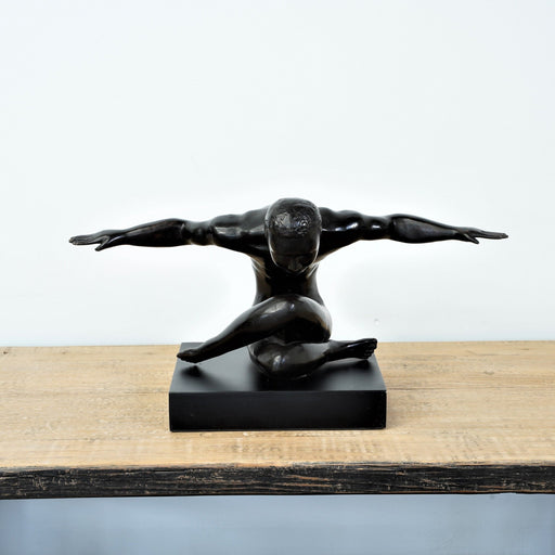 Gymnastics Brass Sculpture - Biku Furniture & Homewares