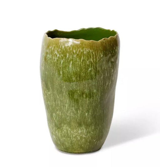 Haidi Contemporary Green Vase - Biku Furniture & Homewares