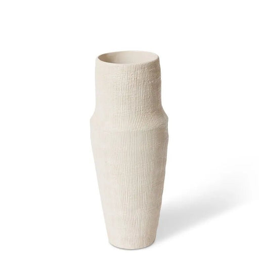 Hessian White Atlas Vase - Biku Furniture & Homewares
