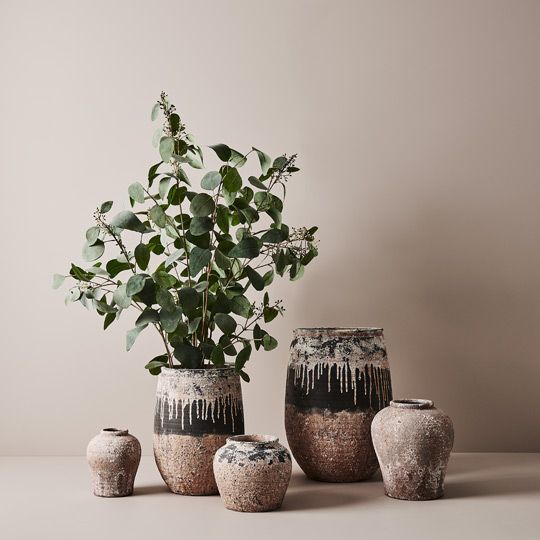 Houda Terracotta Pot - Biku Furniture & Homewares