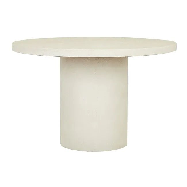 Ivory Elegance Circular Dining Table - Biku Furniture & Homewares