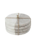Ivory Marble Coaster Round White & Beige - Biku Furniture & Homewares