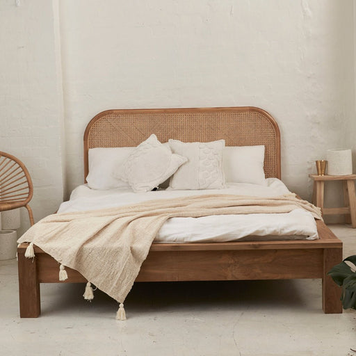 Kira Teak Bed Base - Biku Furniture & Homewares