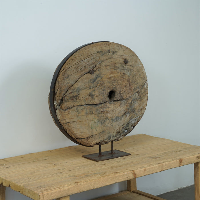 Large Indian Old Wheel - Biku Furniture & Homewares