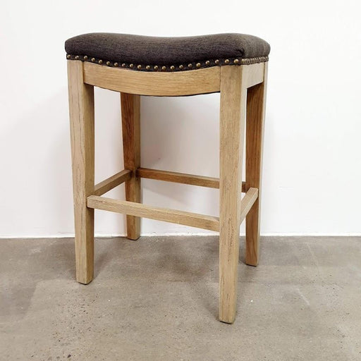 Loft Charcoal Linen Stool Set of 3 - Biku Furniture & Homewares