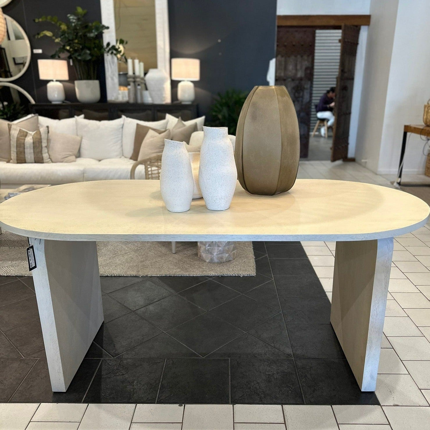 Lucienne Mango Wood Dining Table — Biku Furniture & Homewares