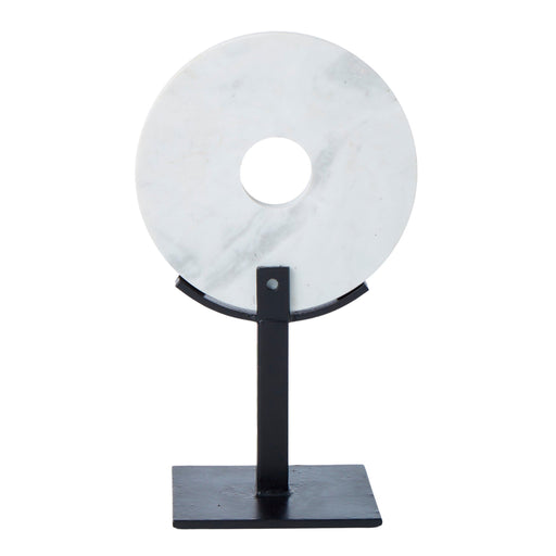 Metallic Marble Sculpture on Base - Biku Furniture & Homewares