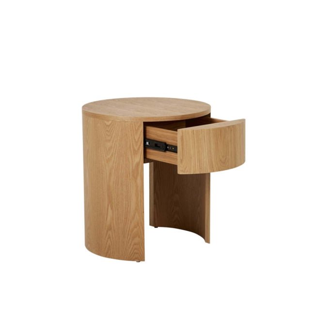 Oberon Crescent Bedside - Biku Furniture & Homewares