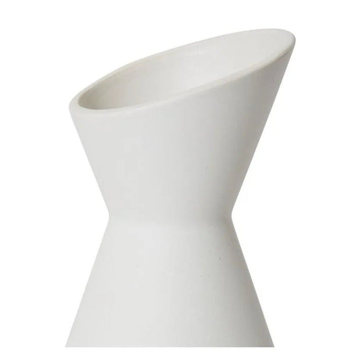 Off White Emilia Vase - Biku Furniture & Homewares
