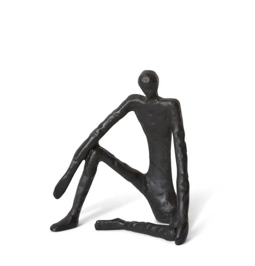 Onyx Man Sitting Sculpture - Biku Furniture & Homewares