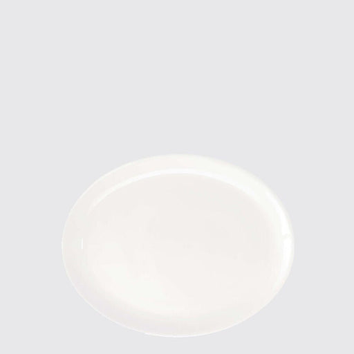 Oval platter white - small - Biku Furniture & Homewares