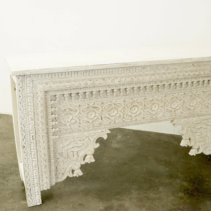 Rajasthan Mahal Carved Wooden Console - Biku Furniture & Homewares