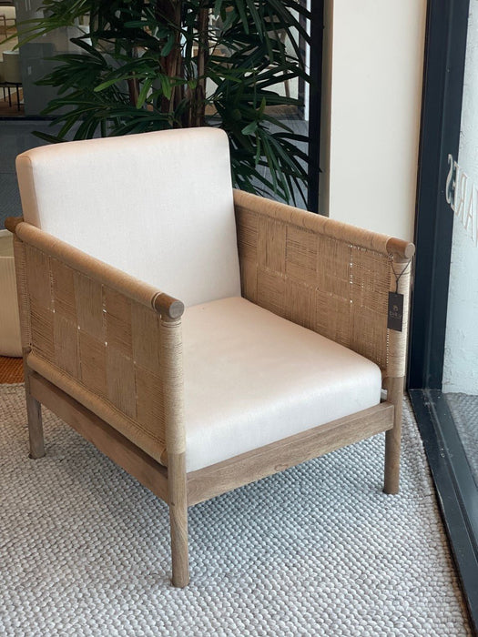 Sabela Jute & Mango Wood Occasional Chair - Biku Furniture & Homewares