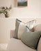 Sage Serenity Frankton Pillow with Feather Filling - Biku Furniture & Homewares