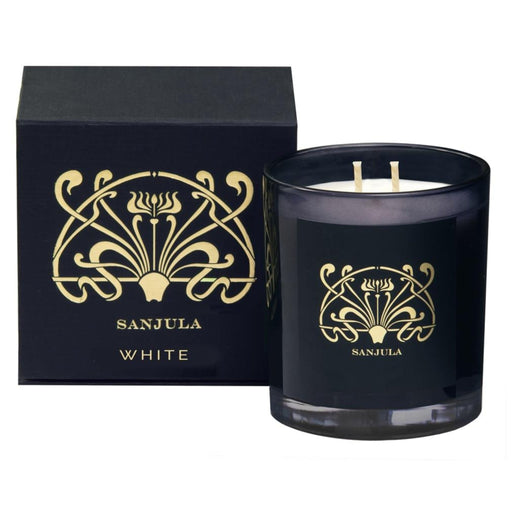 Sanjula White Candle - Biku Furniture & Homewares