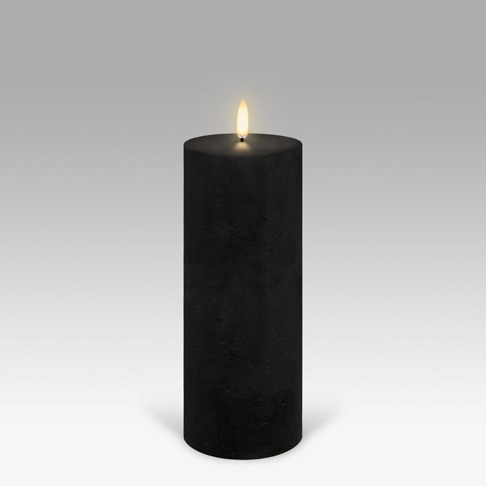 Uyuni Flameless Textured Pillar Candle - Biku Furniture & Homewares