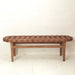 Vermont Woven Leather Bench Seat - Biku Furniture & Homewares