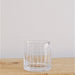 Vittoria Glass Candleholder Engraved - Biku Furniture & Homewares