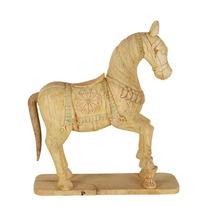 Wooden Standing Horse - Biku Furniture & Homewares